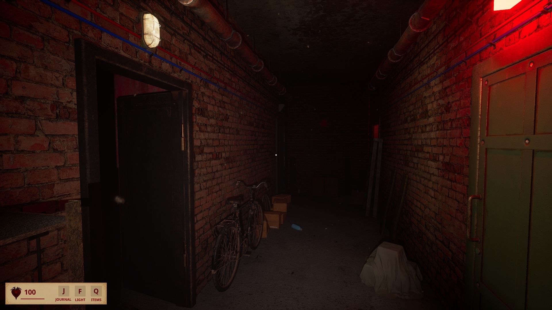 Original gameplay screenshot: ominous corridor
